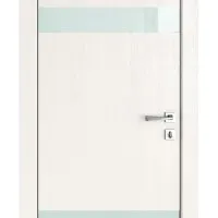 ШИ дверь DO-602 Белый ясень/стекло Белое