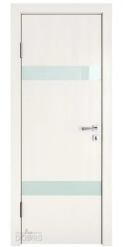 ШИ дверь DO-602 Белый ясень/стекло Белое