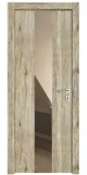 ШИ дверь DO-610 Рустик натуральный/зеркало Бронза