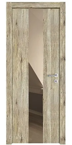 ШИ дверь DO-610 Рустик натуральный/зеркало Бронза