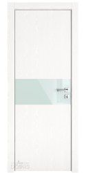 ШИ дверь DO-601 Жемчуг/стекло Белое