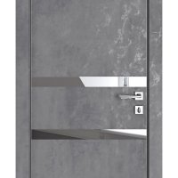 ШИ дверь DO-613 Бетон темный/Зеркало