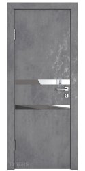 ШИ дверь DO-613 Бетон темный/Зеркало