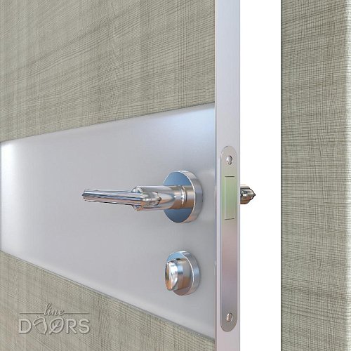 ШИ дверь DO-609 Серый дуб/Снег