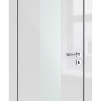 Дверь межкомнатная DO-510 Серый глянец/Снег