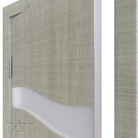 ШИ дверь DO-603 Серый дуб/Снег