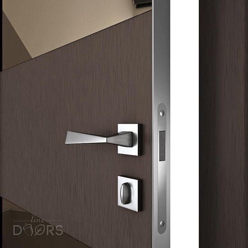 Дверь межкомнатная DO-508 Бронза/зеркало Бронза