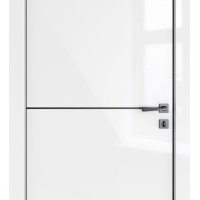 ШИ дверь DG-622 Белый глянец/молдинг черный