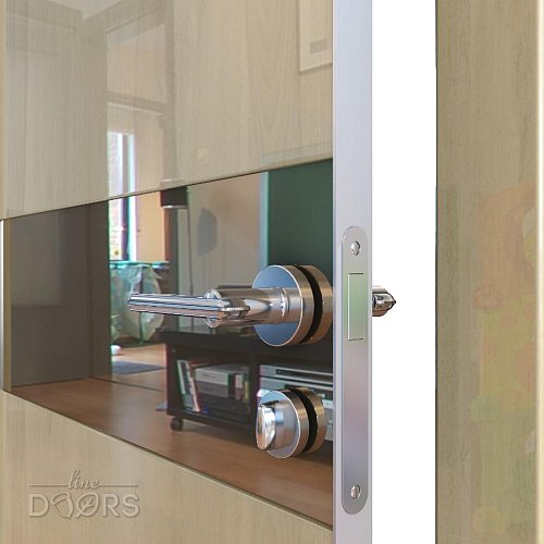 Дверь межкомнатная DO-509 Анегри светлый/зеркало Бронза