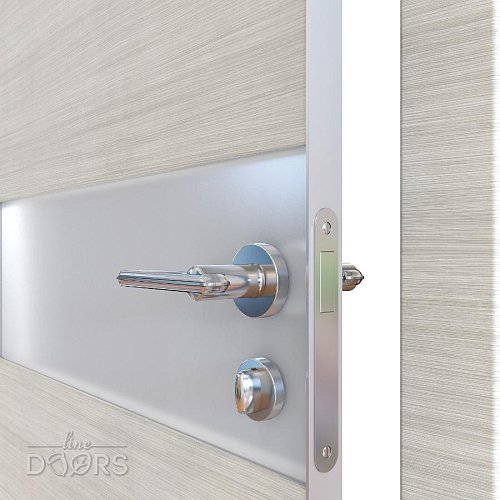 Дверь межкомнатная DO-509 Ива светлая/Снег