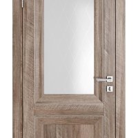 Дверь межкомнатная DO-PG2 Орех седой светлый/Ромб