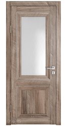 Дверь межкомнатная DO-PG2 Орех седой светлый/Ромб