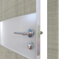 Дверь межкомнатная DO-501 Серый дуб/Снег