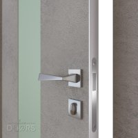 ШИ дверь DO-610 Бетон светлый/Снег