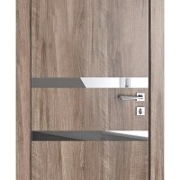 ШИ дверь DO-613 Орех седой светлый/Зеркало