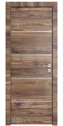 Дверь межкомнатная DG-505 Лофт темный/молдинги светлые