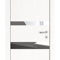 ШИ дверь DO-612 Жемчуг/Зеркало