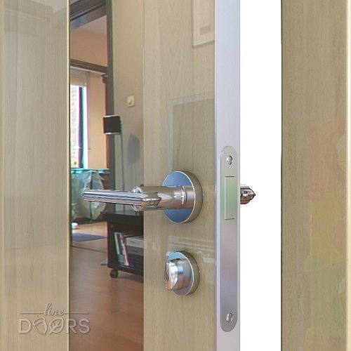 Дверь межкомнатная DO-504 Анегри светлый/зеркало Бронза