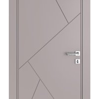 Дверь межкомнатная Прима Серый бархат