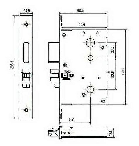 Электронный гостиничный замок HSU-9902-S