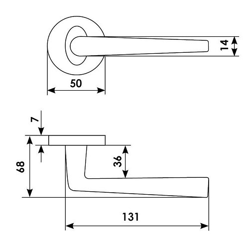 Дверная ручка THE FORCE R5 OTL