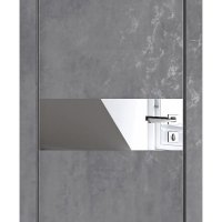 Дверь межкомнатная DO-509 Бетон темный/Зеркало