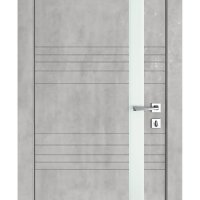 Дверь межкомнатная DO-514 Бетон светлый/Снег