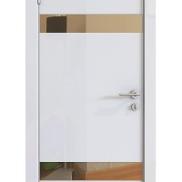 ШИ дверь DO-602 Белый глянец/зеркало Бронза