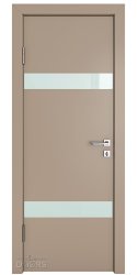 Дверь межкомнатная DO-502 Латте софт/стекло Белое