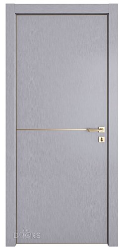 ШИ дверь DG-622 Металлик/молдинг золотой