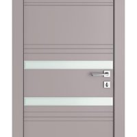 Дверь межкомнатная DO-515 Серый бархат/Снег