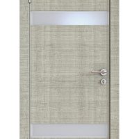 Дверь межкомнатная DO-502 Серый дуб/Снег