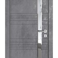Дверь межкомнатная DO-514 Бетон темный/Зеркало