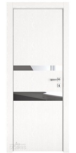 Дверь межкомнатная DO-512 Жемчуг/Зеркало