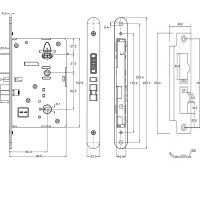 Электронный гостиничный замок HSU-9936-S