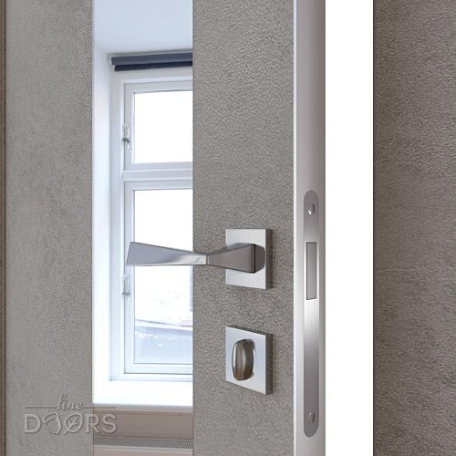 ШИ дверь DO-604 Бетон светлый/Зеркало