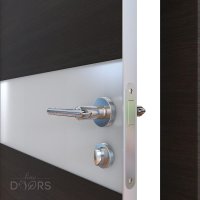 Дверь межкомнатная DO-509 Венге горизонтальный/Снег