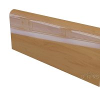 Плинтус Анегри темный глянец ПВХ