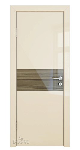 Дверь DO-501 Ваниль глянец/стекло Сосна Скидка 50 %!