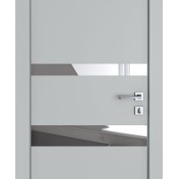 Дверь межкомнатная DO-512 Силк маус/Зеркало