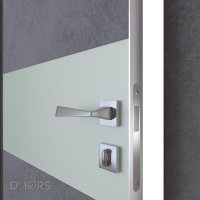 ШИ дверь DO-601 Бетон темный/Снег