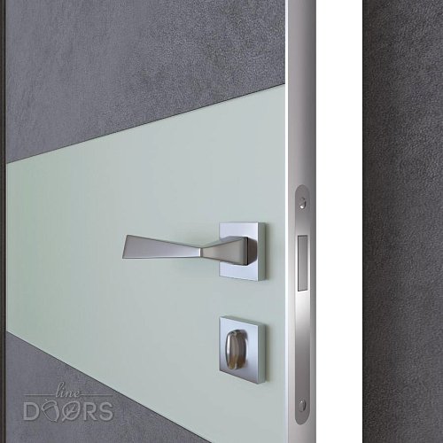 ШИ дверь DO-601 Бетон темный/Снег