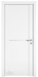Дверь межкомнатная DG-M-5 Белый бархат/молдинг светлый