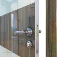 Дверь межкомнатная DO-508 Сосна глянец/стекло Белое