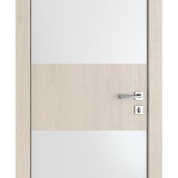 Дверь межкомнатная DO-508 Ясень капучино/Снег