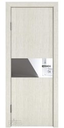 Дверь межкомнатная DO-501 Белая лиственница/Зеркало