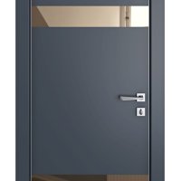 Дверь межкомнатная DO-502 Мэджик ПЭТ/зеркало Бронза