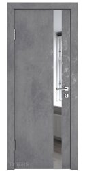 ШИ дверь DO-607 Бетон темный/Зеркало