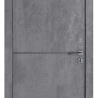 ШИ дверь DG-622 Бетон темный/молдинг черный