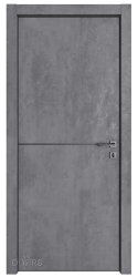 ШИ дверь DG-622 Бетон темный/молдинг черный